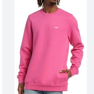 VANS COMFYCUSH SHOCKING PINK EVERYDAY CASUAL HEAVYWEIGHT CREWNECK SWEATSHIRT